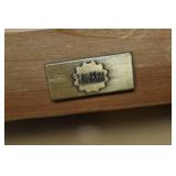 Metal Table with Wood Top 98"Lx40"Wx31"H