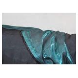 Lot of (1) Roll of Fabric Teal Shimmer 57"W