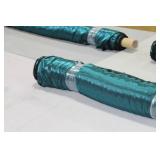 Lot of (1) Roll of Fabric Teal Shimmer 57"W