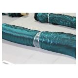Lot of (1) Roll of Fabric Teal Shimmer 57"W