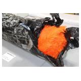 Lot of (1) Roll of Fabric Orange Fur 64"W