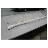 Lot of (1) Roll of Fabric White/Gold Metallic 10ydsLx51"W