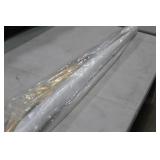 Lot of (1) Roll of Fabric White/Gold Metallic 10ydsLx51"W