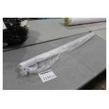 Lot of (1) Roll of Fabric White/Silver Metallic 10ydsLx51"W