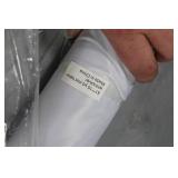 Lot of (1) Roll of Fabric White/Silver Metallic 10ydsLx51"W