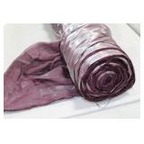 Lot of (1) Roll of Fabric Purple Shimmer 57"W