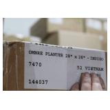 Ombre Concrete Planter Indigo 28"Hx28"D