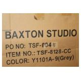 Baxton Studio Living Room Arm Chair Grey 36"Wx33"Dx33"H (in box)