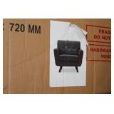 Baxton Studio Living Room Arm Chair Grey 36"Wx33"Dx33"H (in box)