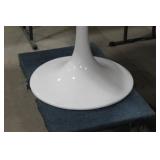Marble Pedestal Dining Table White 29"Hx36"D