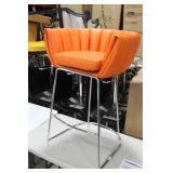 Metal Bar Chair Orange 23"Wx21"Dx35"H