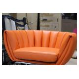 Metal Bar Chair Orange 23"Wx21"Dx35"H