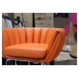 Metal Bar Chair Orange 23"Wx21"Dx35"H