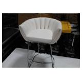 Metal Bar Chair White 23"Wx21"Dx35"H