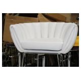 Metal Bar Chair White 23"Wx21"Dx35"H