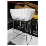 Metal Bar Chair White 23"Wx21"Dx35"H