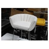 Metal Bar Chair White 23"Wx21"Dx35"H