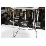Metal Bar Chair White 23"Wx21"Dx35"H
