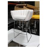 Metal Bar Chair White 23"Wx21"Dx35"H