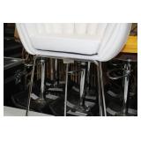Metal Bar Chair White 23"Wx21"Dx35"H