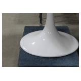 Marble Pedestal Dining Table White 29"Hx36"D