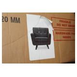 Baxton Studio Living Room Arm Chair Grey 36"Wx33"Dx33"H (in box)
