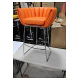 Metal Bar Chair Orange 23"Wx21"Dx35"H