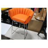 Metal Bar Chair Orange 23"Wx21"Dx35"H