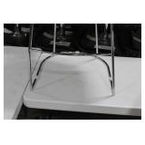 Metal Bar Chair White 23"Wx21"Dx35"H