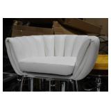 Metal Bar Chair White 23"Wx21"Dx35"H