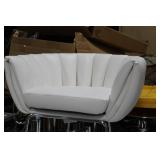 Metal Bar Chair White 23"Wx21"Dx35"H