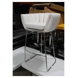 Metal Bar Chair White 23"Wx21"Dx35"H