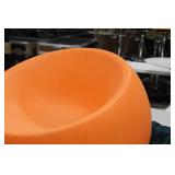 Kul Designs Plastic Patio Chair Orange 26"Hx36"D