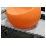 Kul Designs Plastic Patio Chair Orange 26"Hx36"D