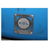 Kul Designs Plastic Patio Bar Table Blue 42"Hx30"D
