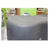 Kul Designs Plastic Patio Ottoman Black 48"Lx24"Wx18-1/2"H