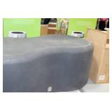 Kul Designs Plastic Patio Ottoman Black 48"Lx24"Wx18-1/2"H