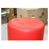 Ottoman Red 17"Hx18"D
