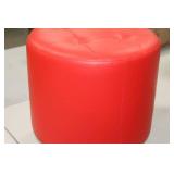 Ottoman Red 17"Hx18"D
