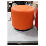 Ottoman Orange 17"Hx18"D
