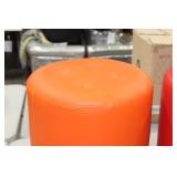 Ottoman Orange 17"Hx18"D