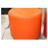 Ottoman Orange 17"Hx18"D