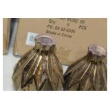 Lot of (4) Accent Décor Vases Bronze 8"Hx6-1/2"D (in box)