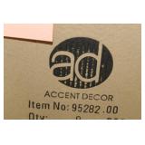 Lot of (4) Accent Décor Vases Bronze 8"Hx6-1/2"D (in box)