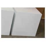 Lot of (2) Cube Displays White 24"Lx24"Wx24"H