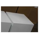 Lot of (2) Cube Displays White 24"Lx24"Wx24"H