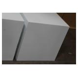 Lot of (2) Cube Displays White 24"Lx24"Wx24"H