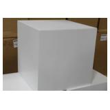 Lot of (3) Cube Displays White 24"Lx24"Wx24"H