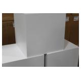 Lot of (3) Cube Displays White 24"Lx24"Wx24"H