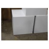 Lot of (3) Cube Displays White 24"Lx24"Wx24"H